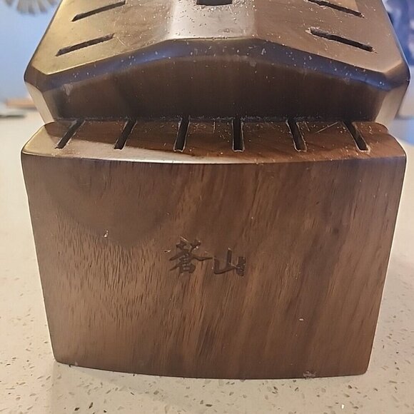 Cangshan Knife Block - 16 Slot Acacia Wood - Knife BLOCK ONLY - Picture 2 of 8